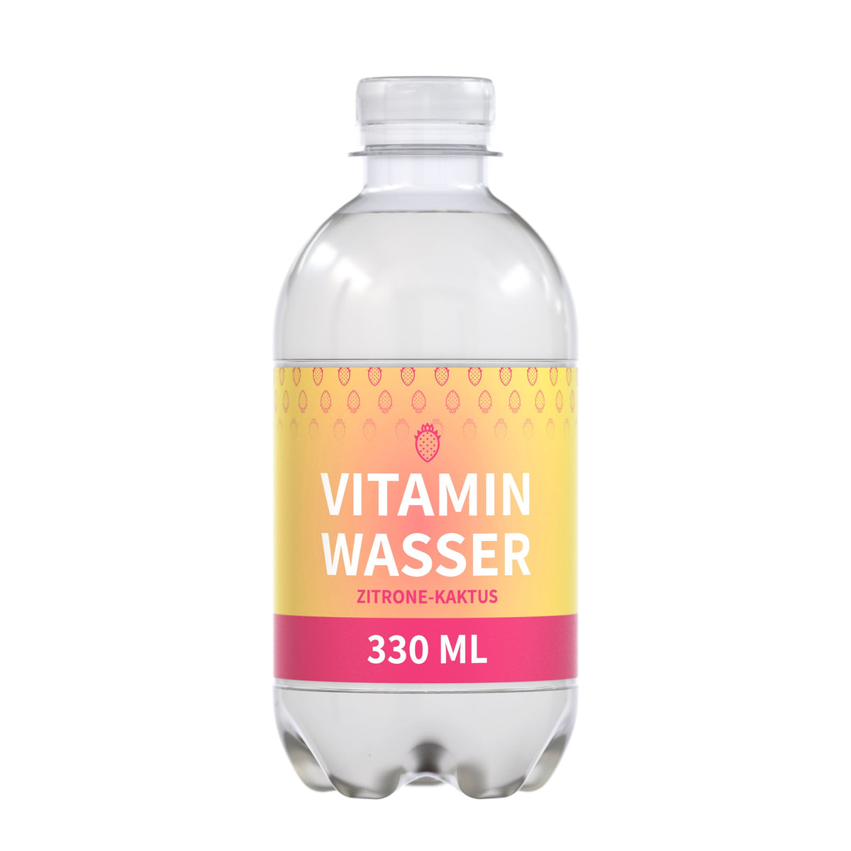 Vitaminwasser Zitrone 330 ml PET Flasche mit Papieretikett