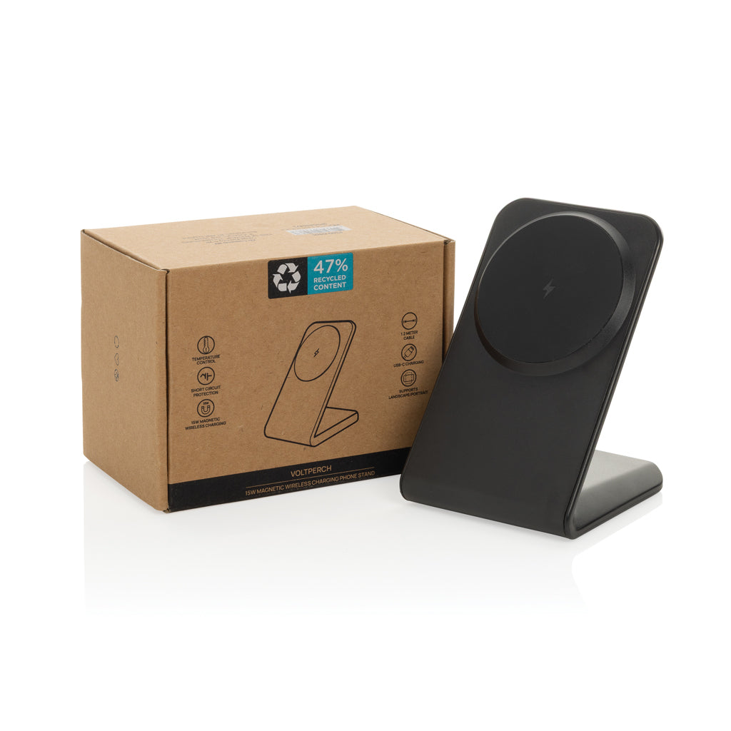 VoltPerch 15W magnetischer Wireless Charger aus RCS rec. ABS