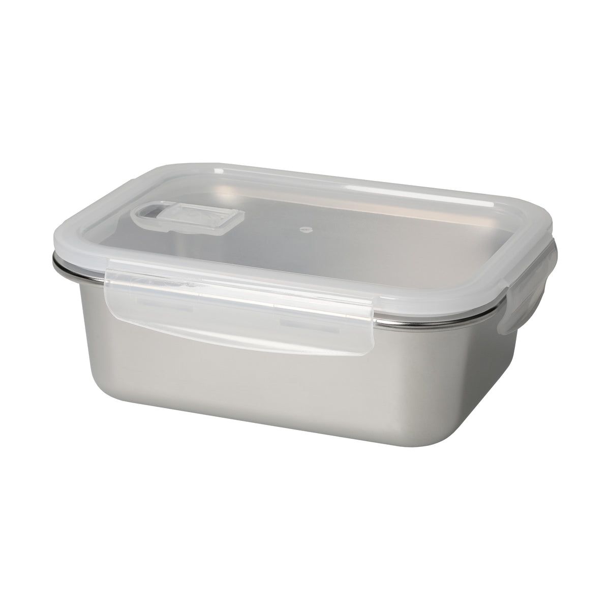 Vorratsdose „Heat“, 1,1 l – Silber / Transparent