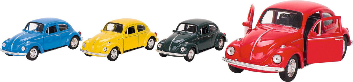 VW Käfer 1960 Modellauto im Maßstab 1:34, vier Farben