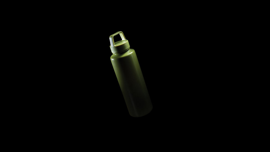 Wasserflasche mit Henkel aus RCS rPP