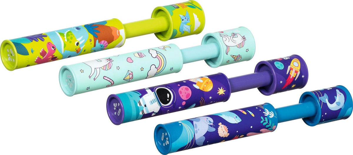 Wasserspritzer mit Motiven Dino, Einhorn, Weltraum, Unterwasser – weitere Ansicht