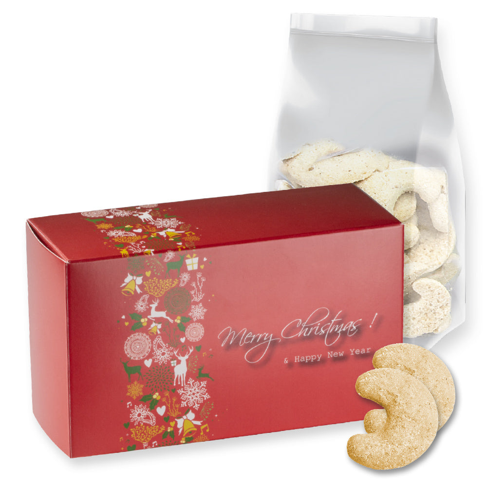 Weihnachtsgebäck Sortiment in der Faltschachtel – Vanillekipferl, ca. 130 g