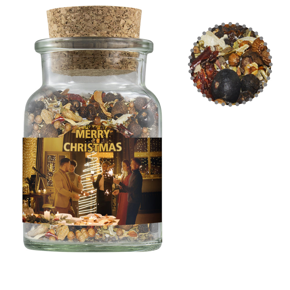 Weihnachtsgewürze im Korkenglas