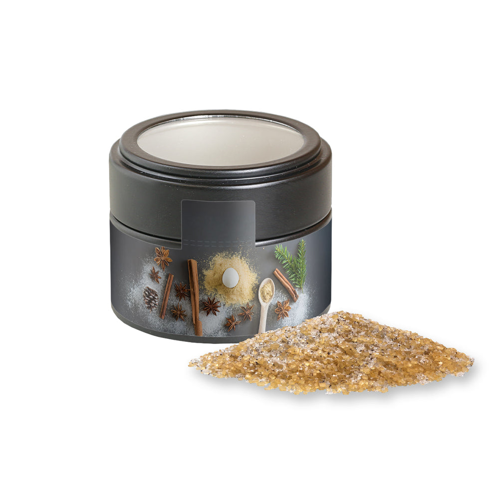 Weihnachtsgewürze in der schwarzen Metalldose Mini – Vanillezucker, ca. 85 g