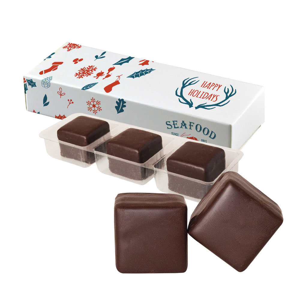 Weihnachtsschokolade in der Faltschachtel – Dominosteine Zartbitter Schokolade, ca. 40 g