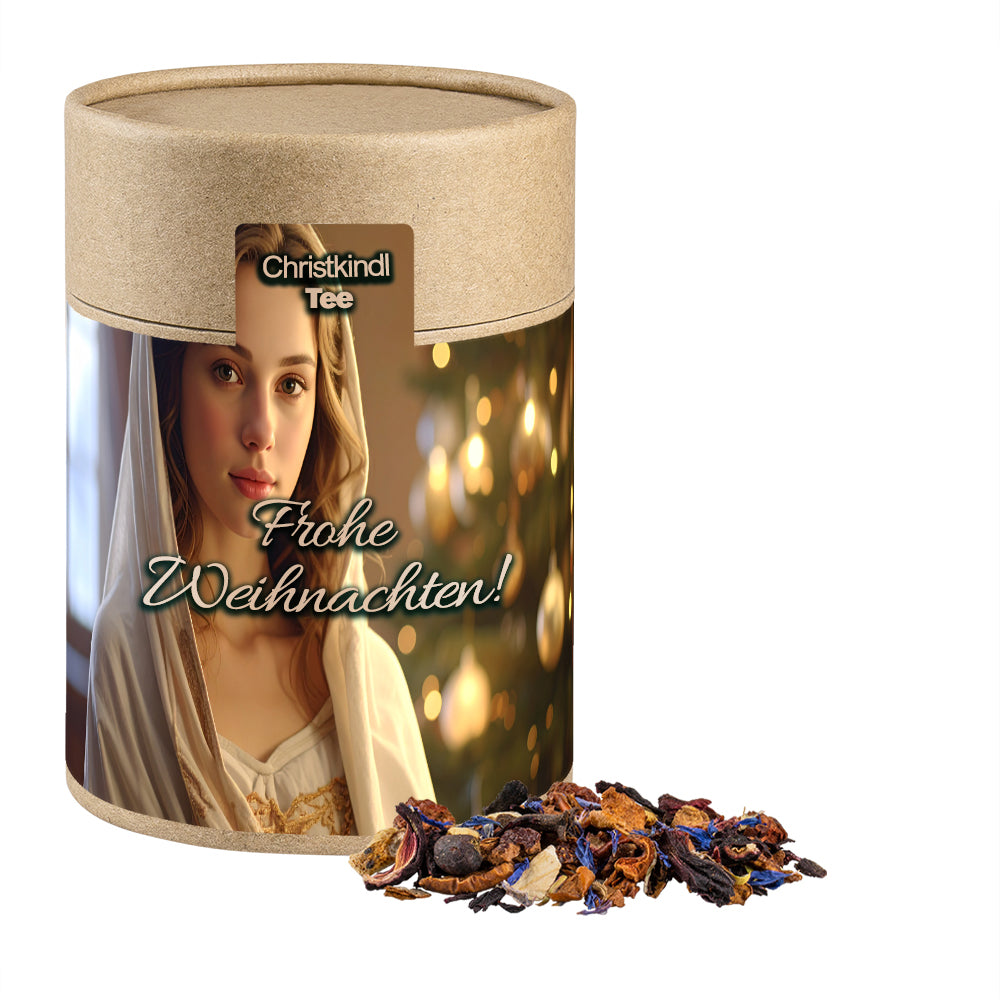 Weihnachtstee in der großen Kraftpapierdose – Christkindl Tee, ca. 120 g