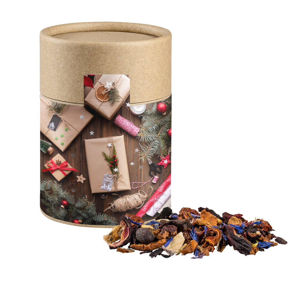 Weihnachtstee in der Kraftpapierdose Midi – Christkindl Tee, ca. 50 g