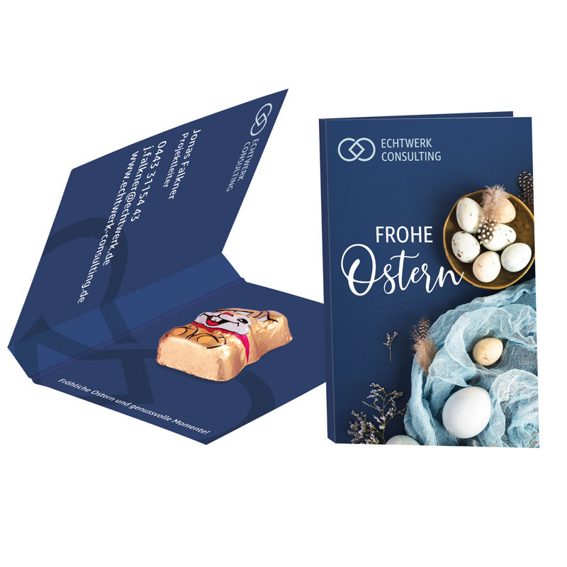 Werbekarte Visitenkartenformat Ostern