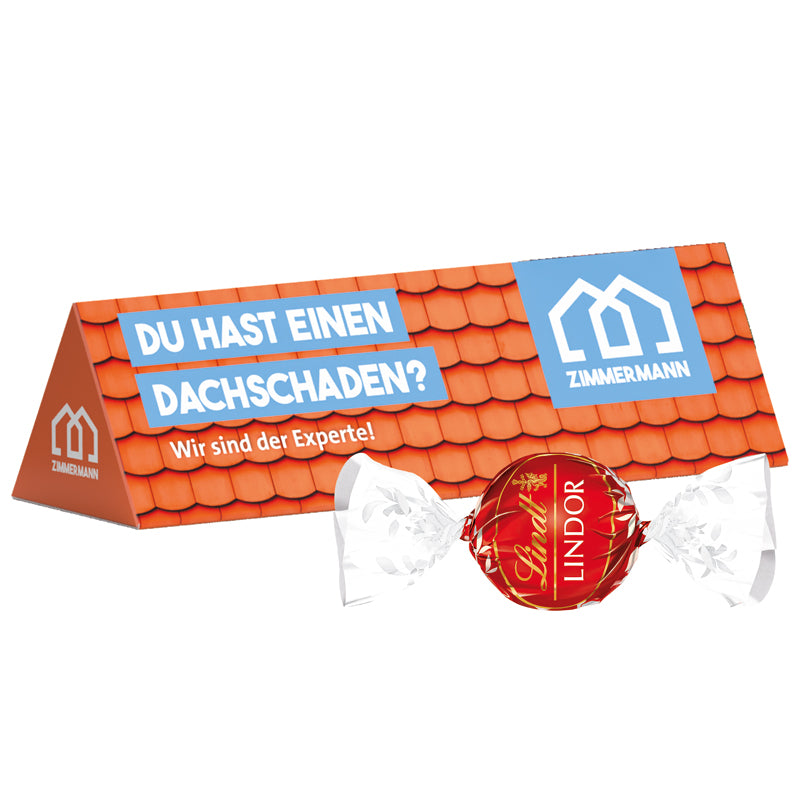 Werbekarte Visitenkartenformat Schokolade Lindt