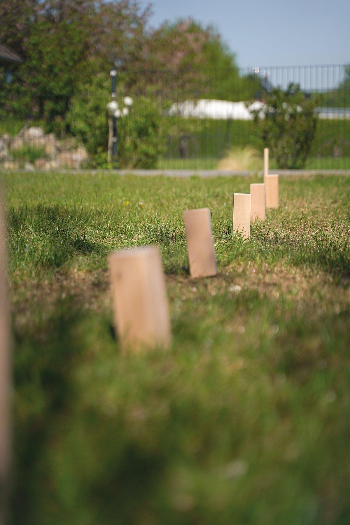 Wikingerspiel Kubb mit Baumwollbeutel, König 30 cm – weitere Ansicht
