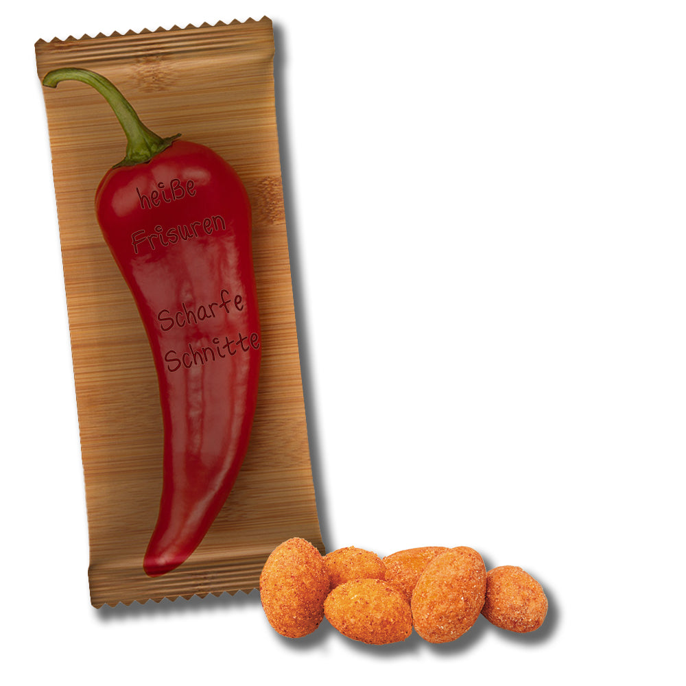 Würzige Erdnüsse in der Midi XL Tüte – Erdnüsse Chili, ca. 40 g