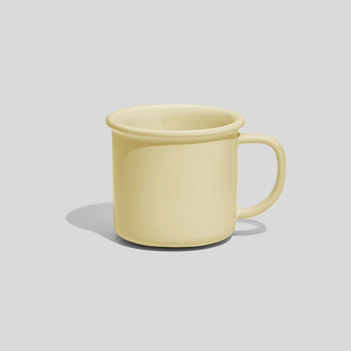 Zylindrische Kaffeetasse 180 ml mit Wulstrand – Ecru