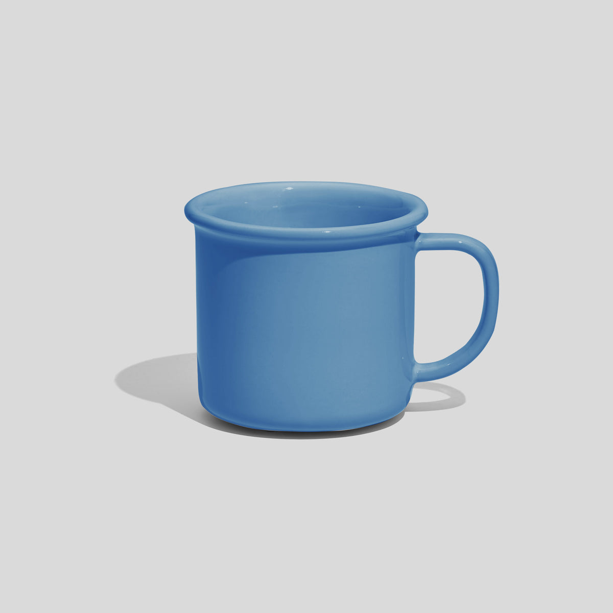 Zylindrische Kaffeetasse 180 ml mit Wulstrand – Himmelblau