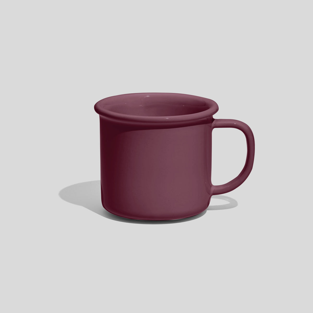 Zylindrische Kaffeetasse 180 ml mit Wulstrand – Mauve