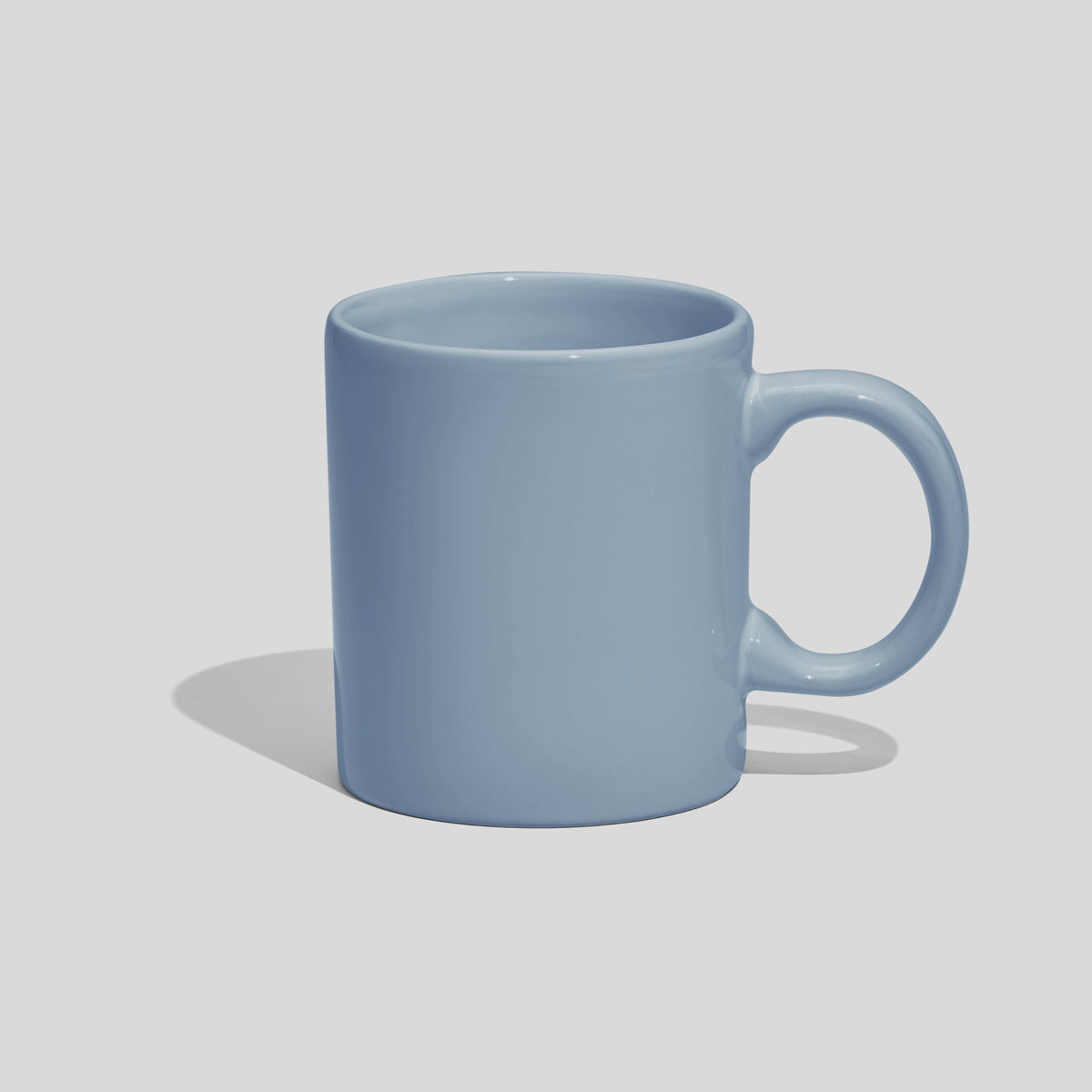 Zylindrische Kaffeetasse 220 ml mit rundem Henkel – Hellblau