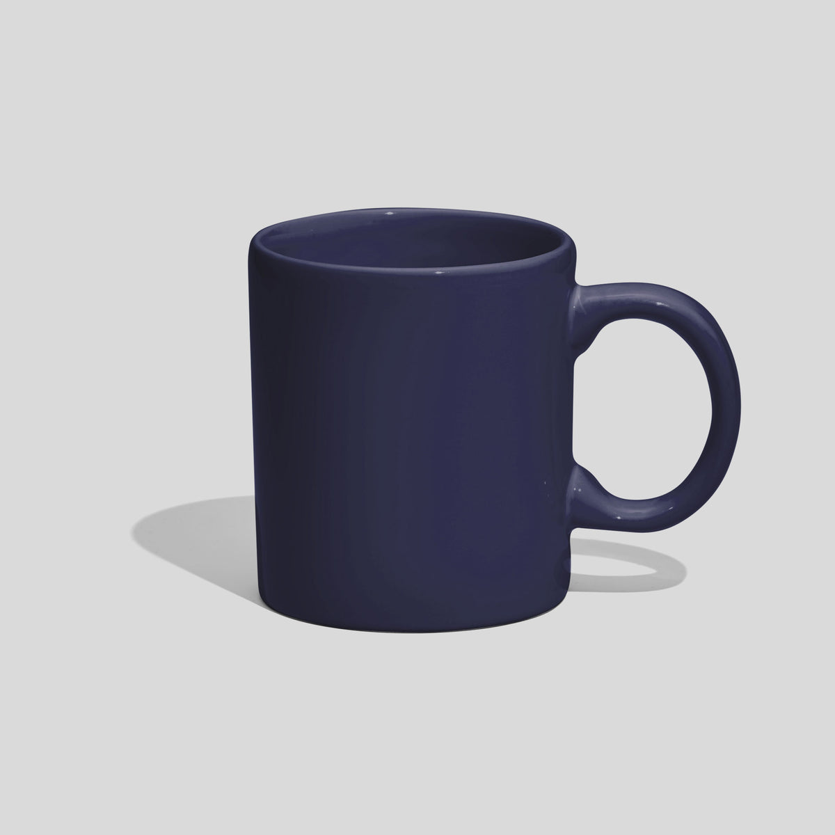 Zylindrische Kaffeetasse 220 ml mit rundem Henkel – Marineblau