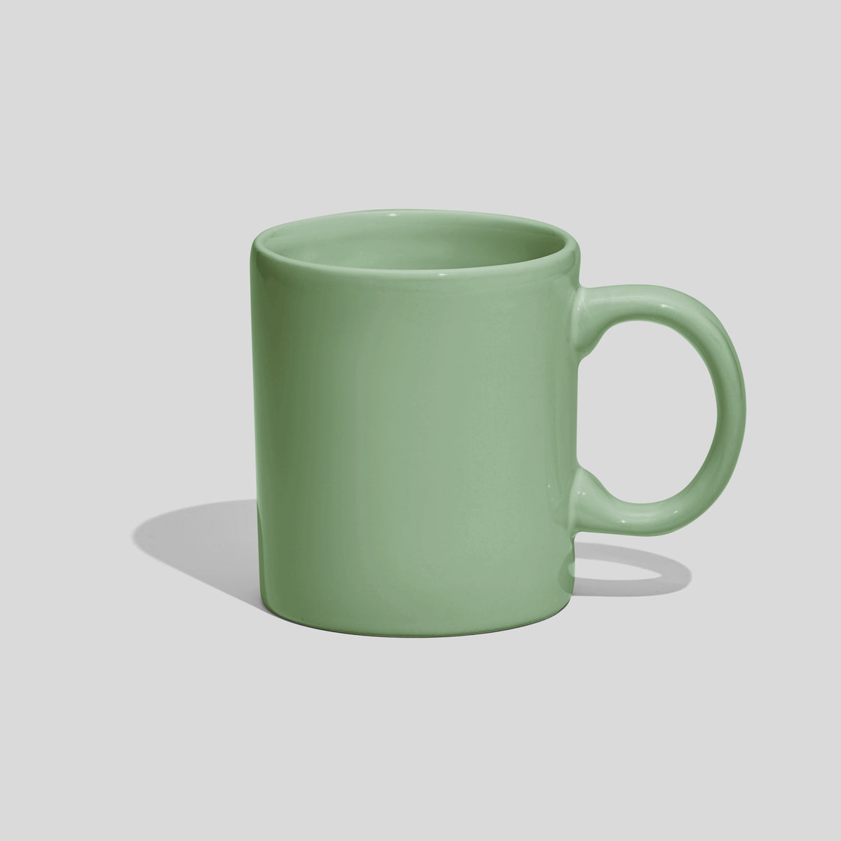 Zylindrische Kaffeetasse 220 ml mit rundem Henkel – Mintgrün