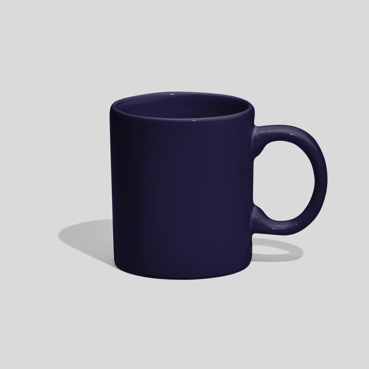 Zylindrische Kaffeetasse 220 ml mit rundem Henkel – Nachtblau