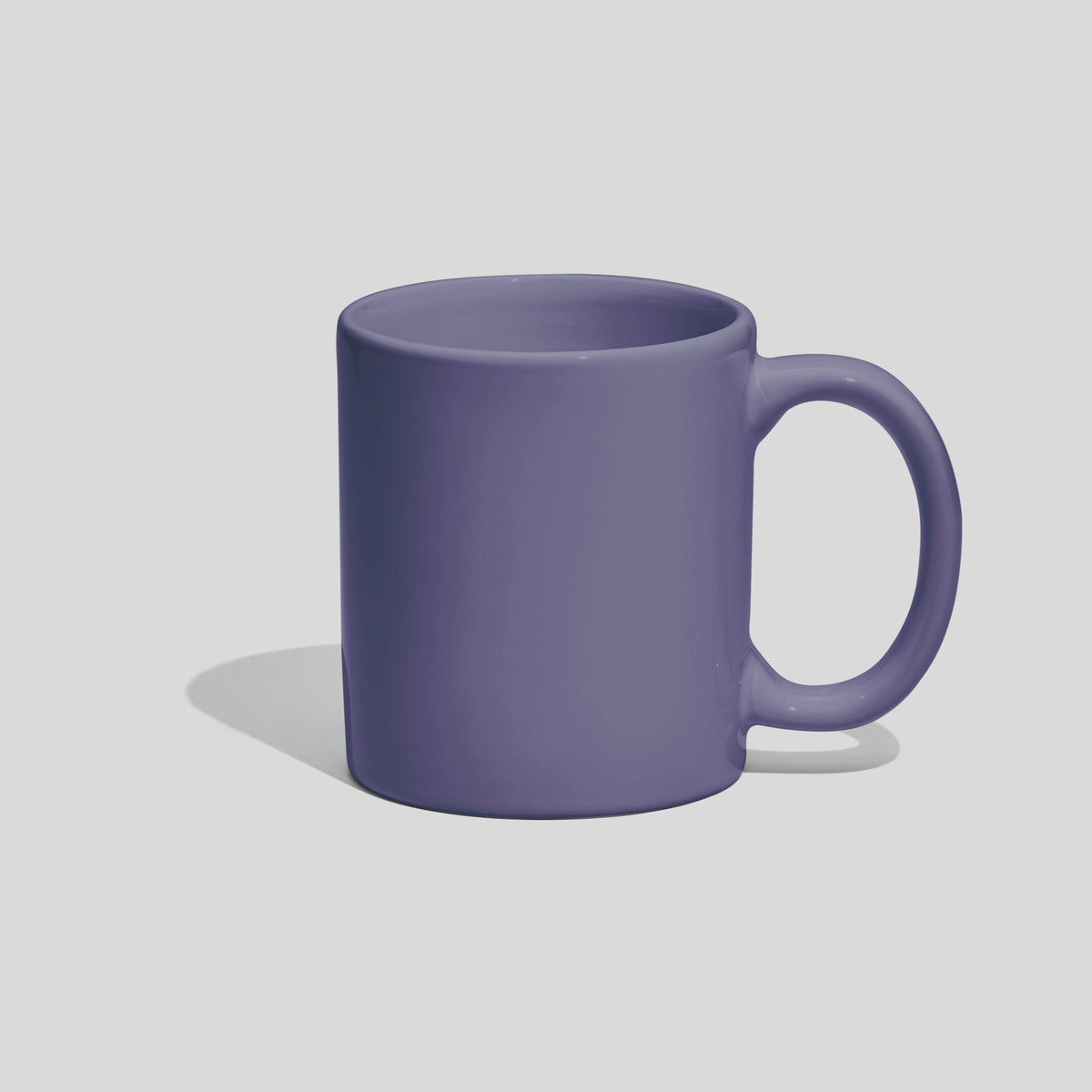 Zylindrische Keramiktasse 280 ml mit ovalem Henkel – Lavendel