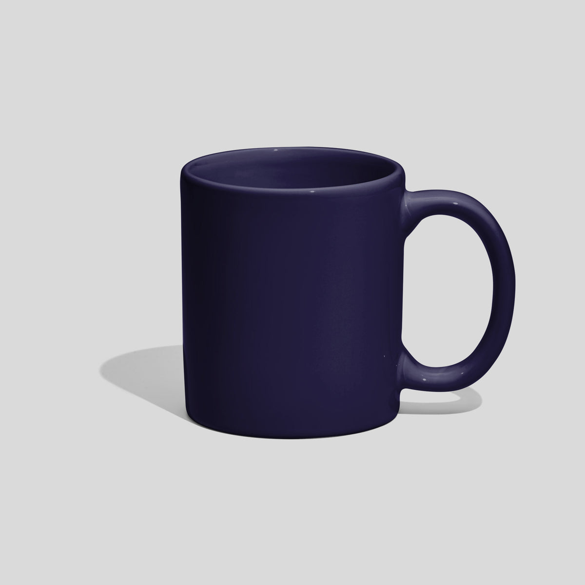Zylindrische Keramiktasse 280 ml mit ovalem Henkel – Nachtblau