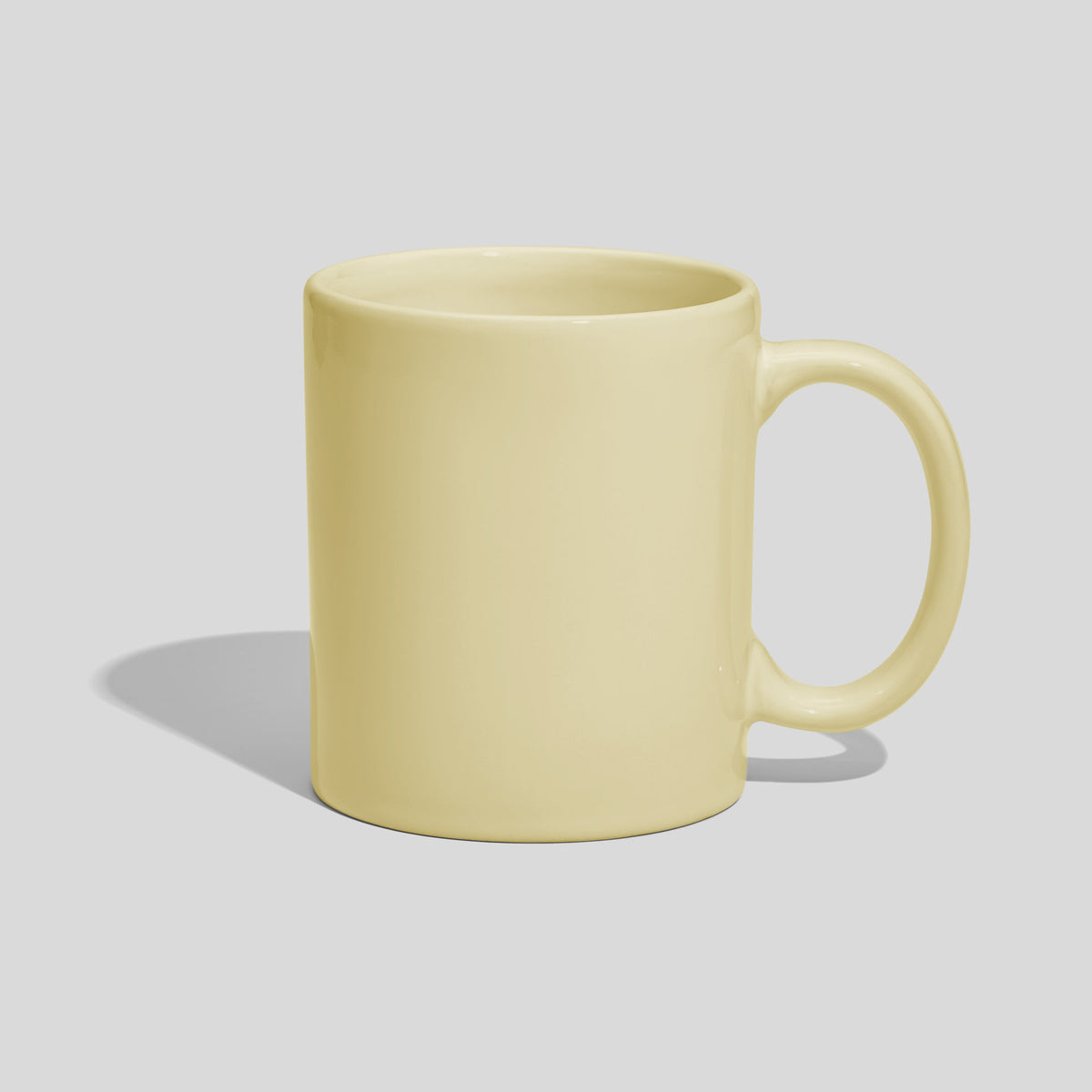 Zylindrische Tasse 310 ml mit klassischem Henkelbogen – Ecru