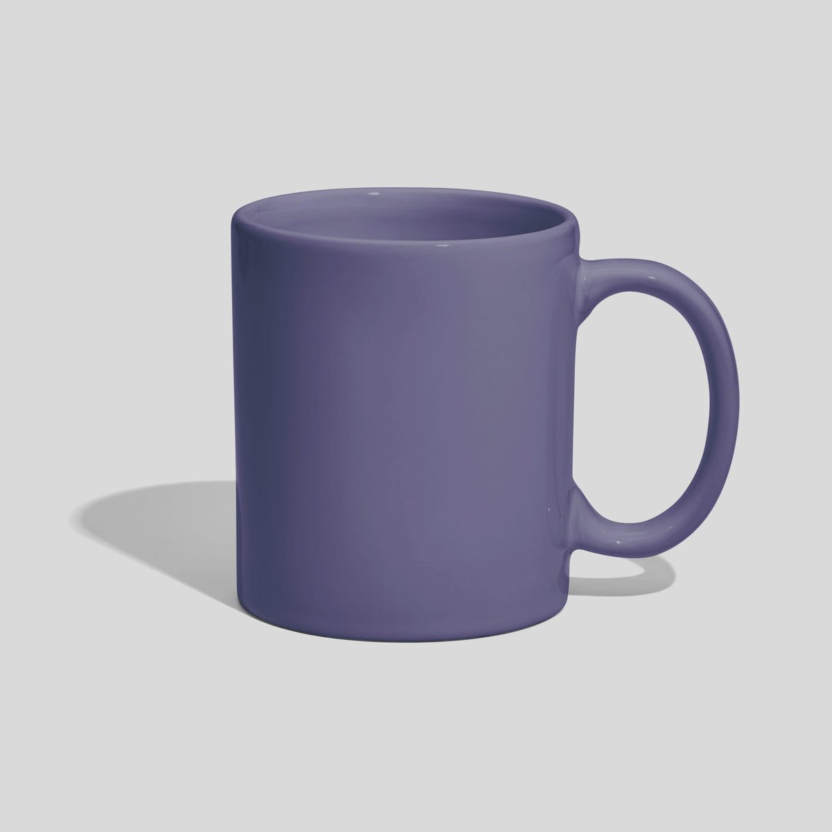 Zylindrische Tasse 310 ml mit klassischem Henkelbogen – Lavendel