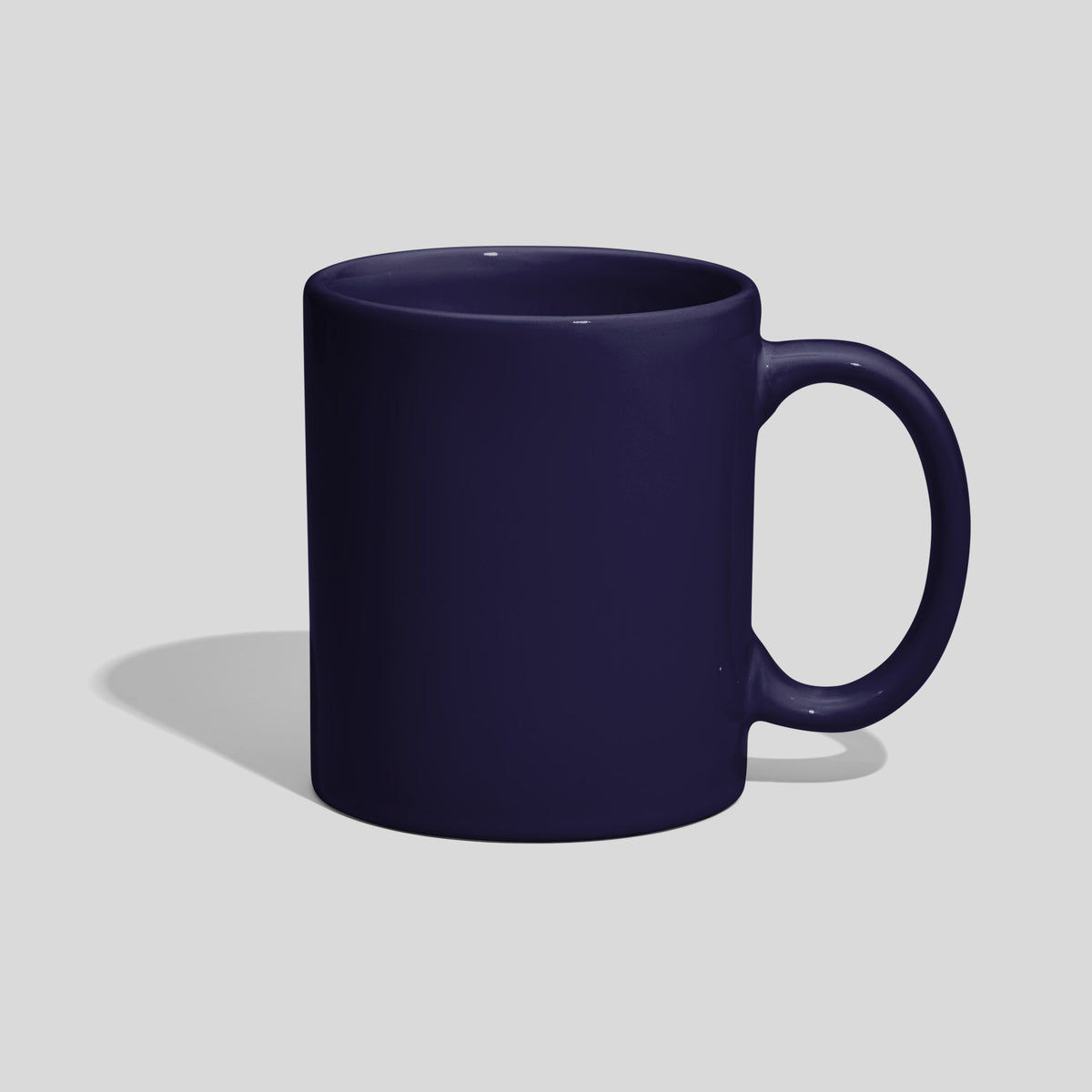 Zylindrische Tasse 310 ml mit klassischem Henkelbogen – Nachtblau