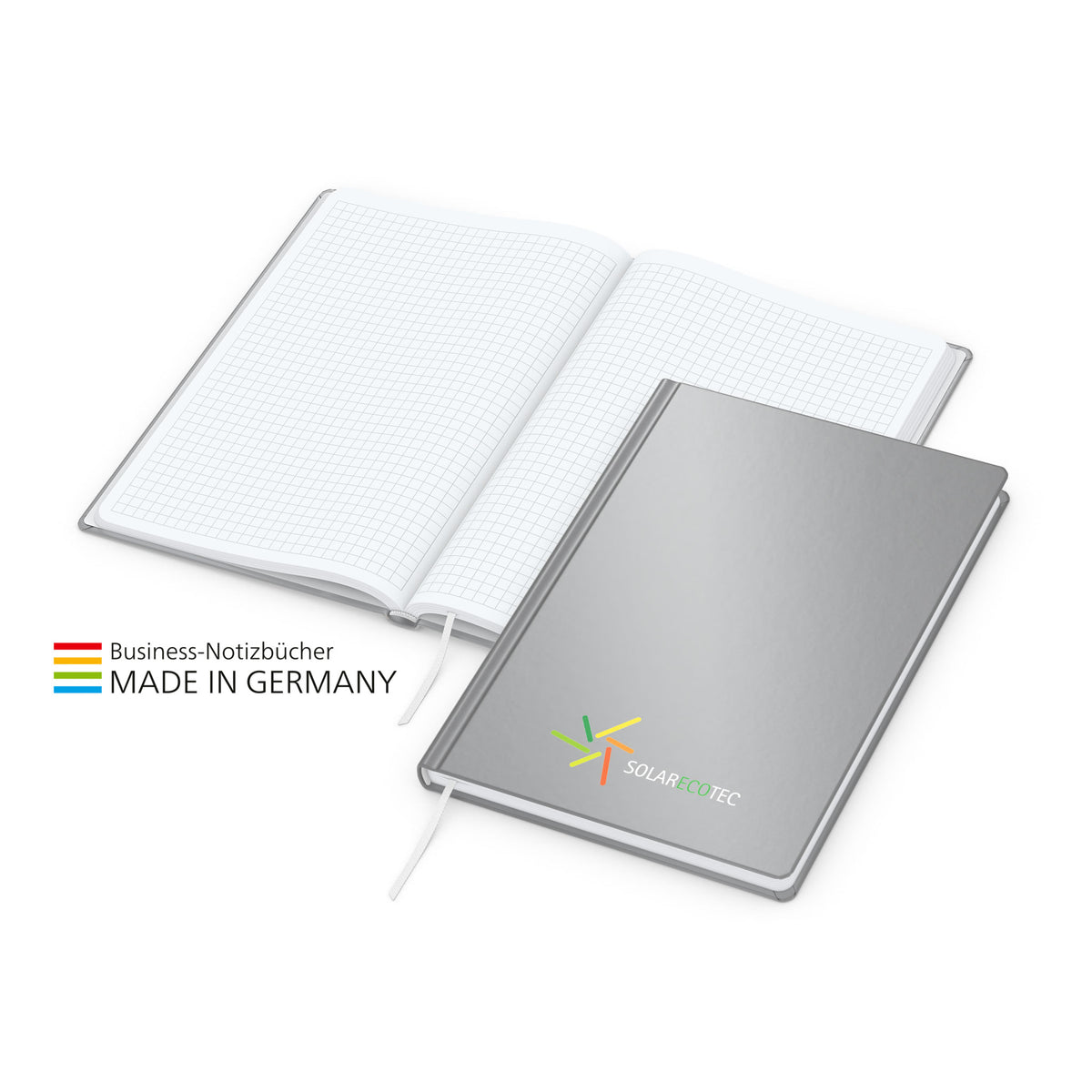 Hardcover Notizbuch inkl. Logo Siebdruck